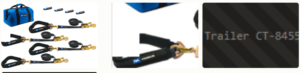 MAC's Pro Pack 4-strap tie-down kit with carry bag